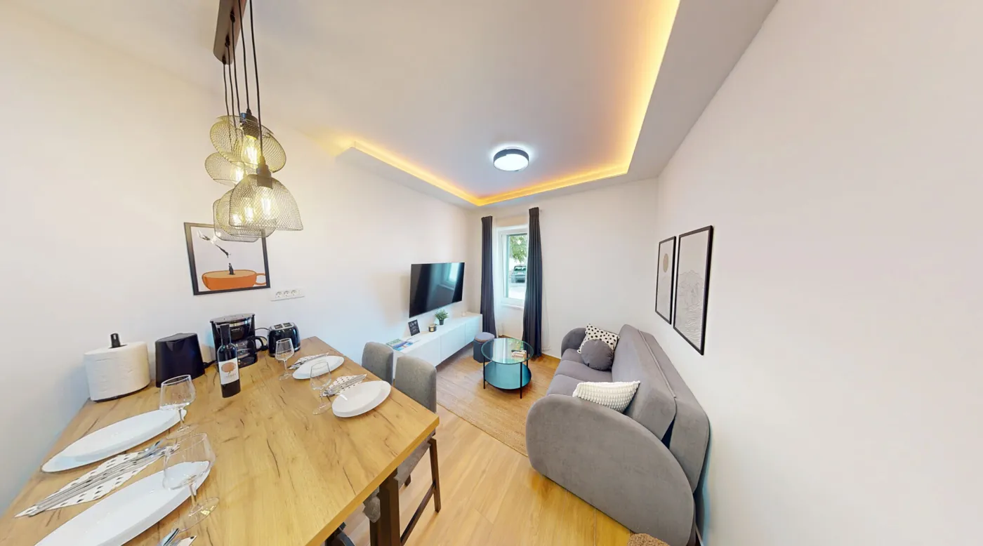 Living area of a holiday apartment in Kaštela